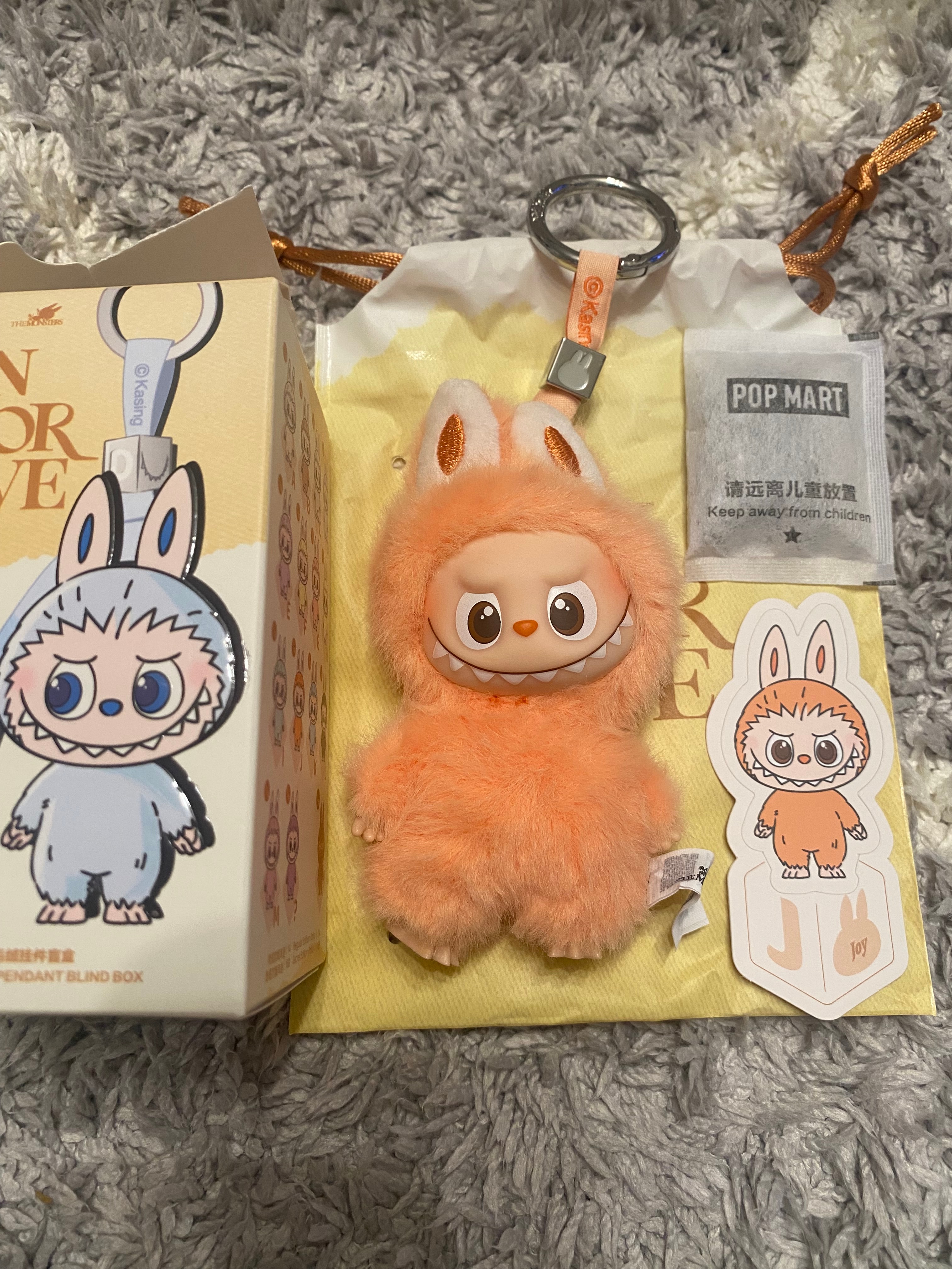 POP MART THE MONSTERS (LABUBU) Pin for Love Series-Vinyl Plush Pendant (A-M) J