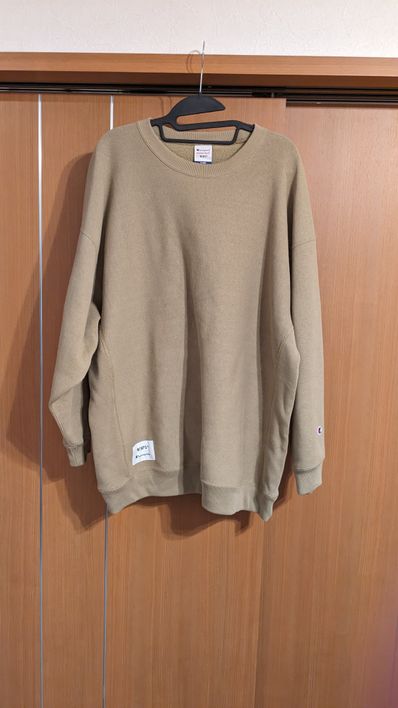 Wtaps ACADEMY / CREW NECK / COTTON. CHAMPION. REVERSE WEAVE "Beige" (780)