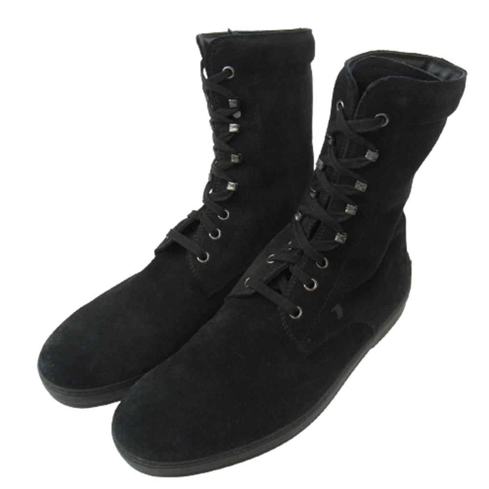 TOD’S トッズ ブーツ スエード ブーツ ブラック系 26.5cm【中古】