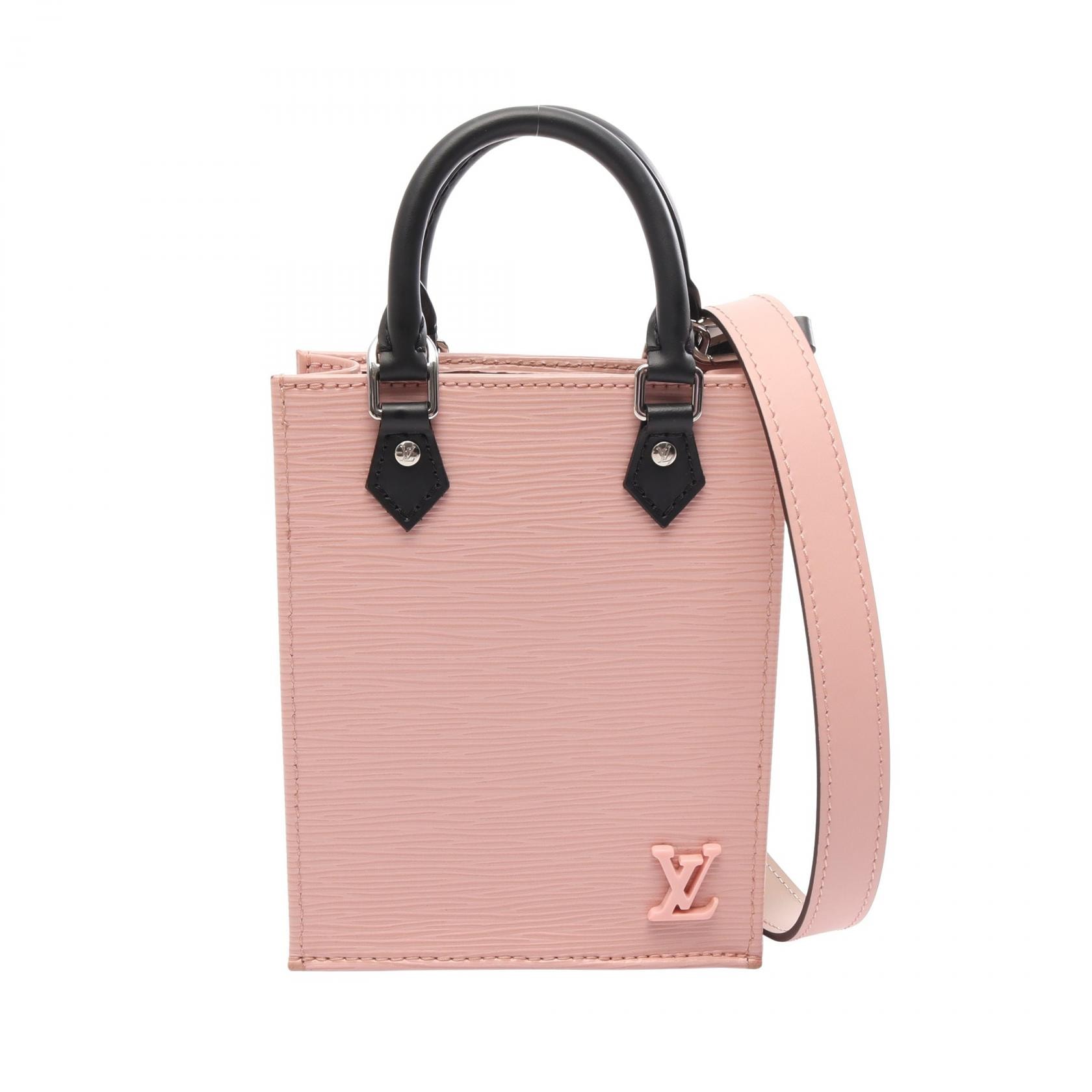 ルイ・ヴィトン LOUIS VUITTON プティット サックプラ 2WAY ハンドバッグ バッグ レザー エピ ローズバレリーヌ レディース ピンク系 / ブラック系 M69575 【中古】