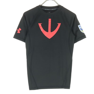 UNDER ARMOUR アンダーアーマー プリント柄 半袖 Tシャツ SM ブラック 宇宙戦艦ヤマト