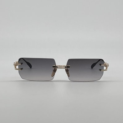 CHROME HEARTS(クロムハーツ) LORDIE リムレス スクエア アイウェア 眼鏡 56□15-134 サングラス ブラック/ゴールド