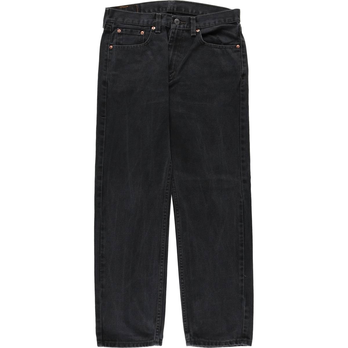 古着 リーバイス Levi's 505 ブラックデニム テーパードデニムパンツ メンズw33相当/eaa663659