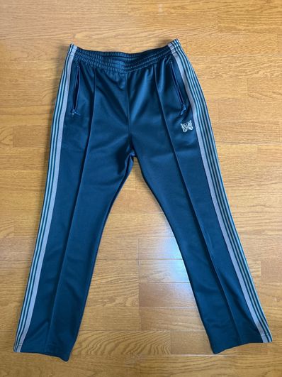 Needles NARROW TRACK PANT - POLY SMOOTH "Dark Green"