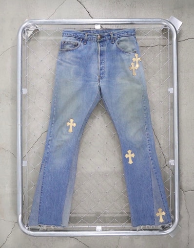 CHROME HEARTS クロムハーツ LEVI'S 501デニムパンツ GALLEY DEPT PAT MCGRATH コラボデニム