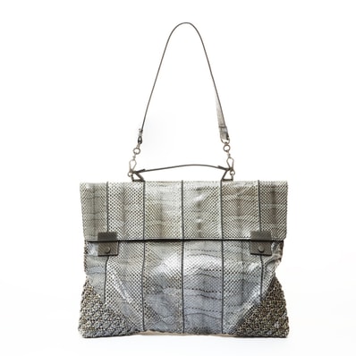 ボッテガヴェネタ BOTTEGAVENETA パイソン 2WAY ショルダーバッグ【中古】