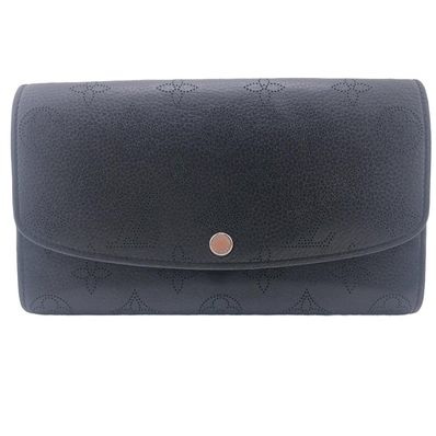 ルイヴィトン LOUIS VUITTON 長財布 マヒナ ポルトフォイユイリス M60143 ブラック