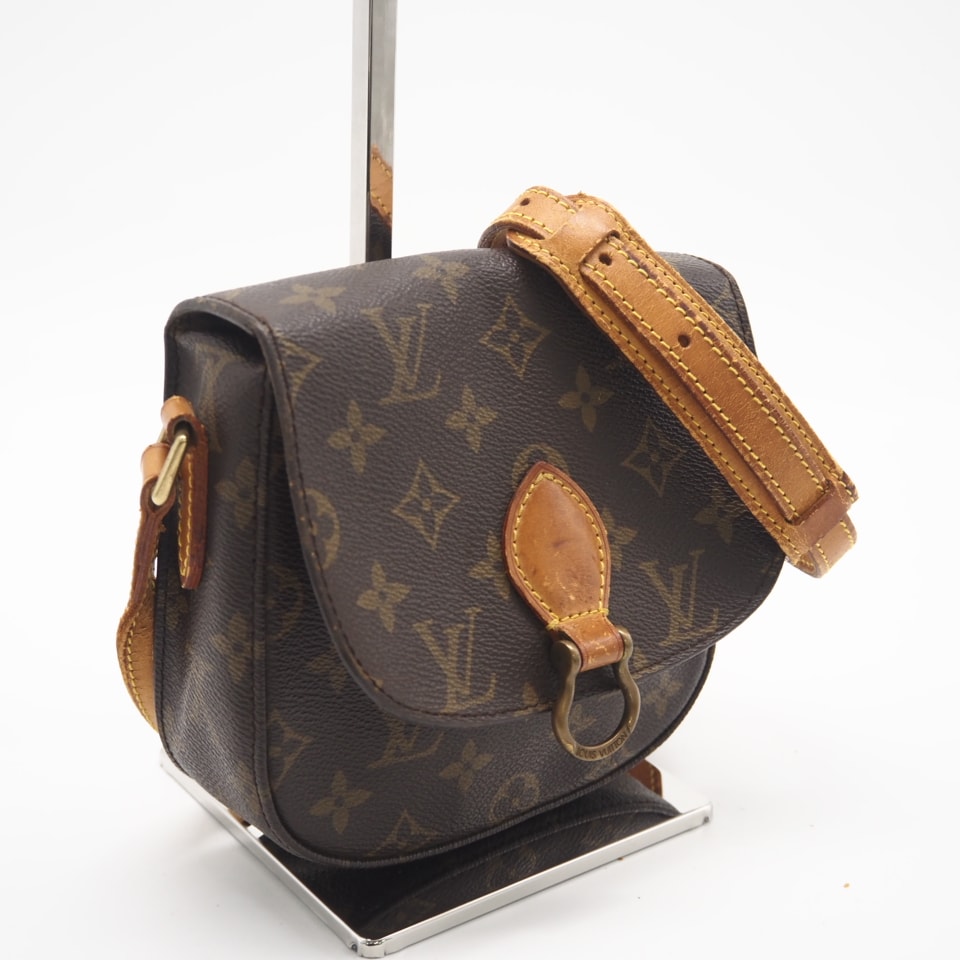 LOUIS VUITTON ルイ・ヴィトン モノグラム ミニサンクルー M51244 ショルダーバッグ ブラウン コーティングキャンバス レザー レディース