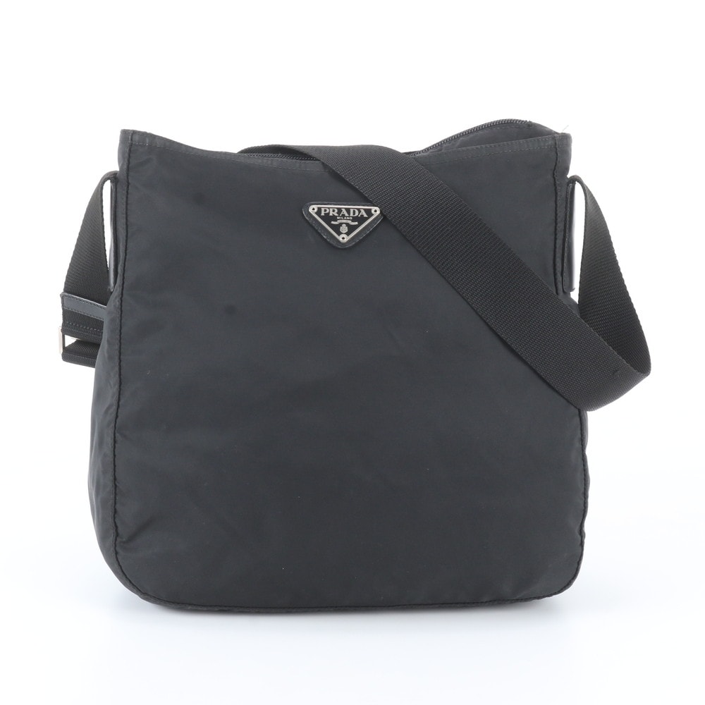 ■美品 プラダ テスート ナイロントライアングルロゴショルダーバッグ