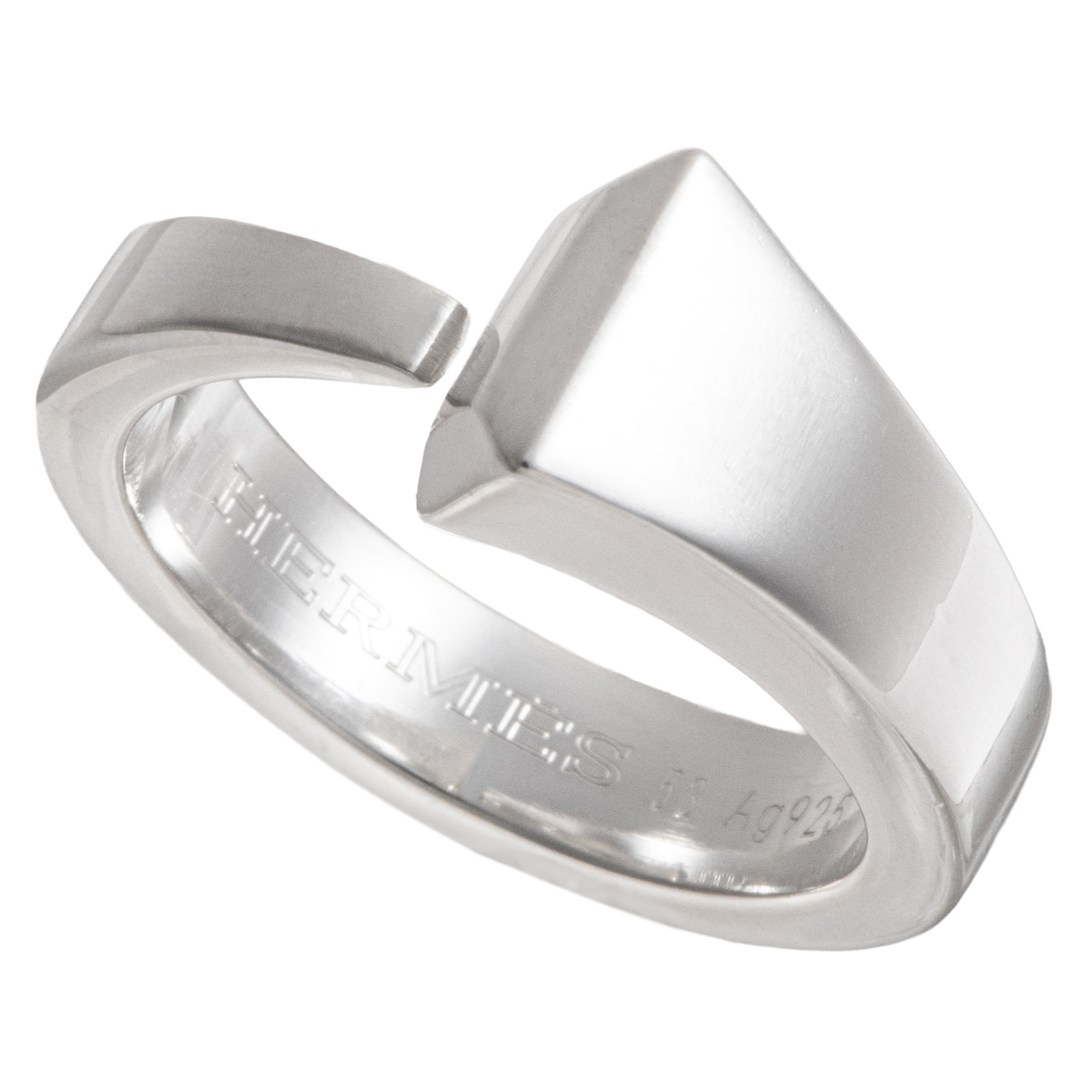 HERMES エルメス クルー・ド・フォルジュ リング 指輪 13号 シルバー925 シルバー【中古】