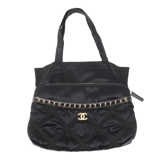 CHANEL シャネル マトラッセ グログラン 2WAYバッグ トートバッグ ブラック AP2676 レディース【中古】