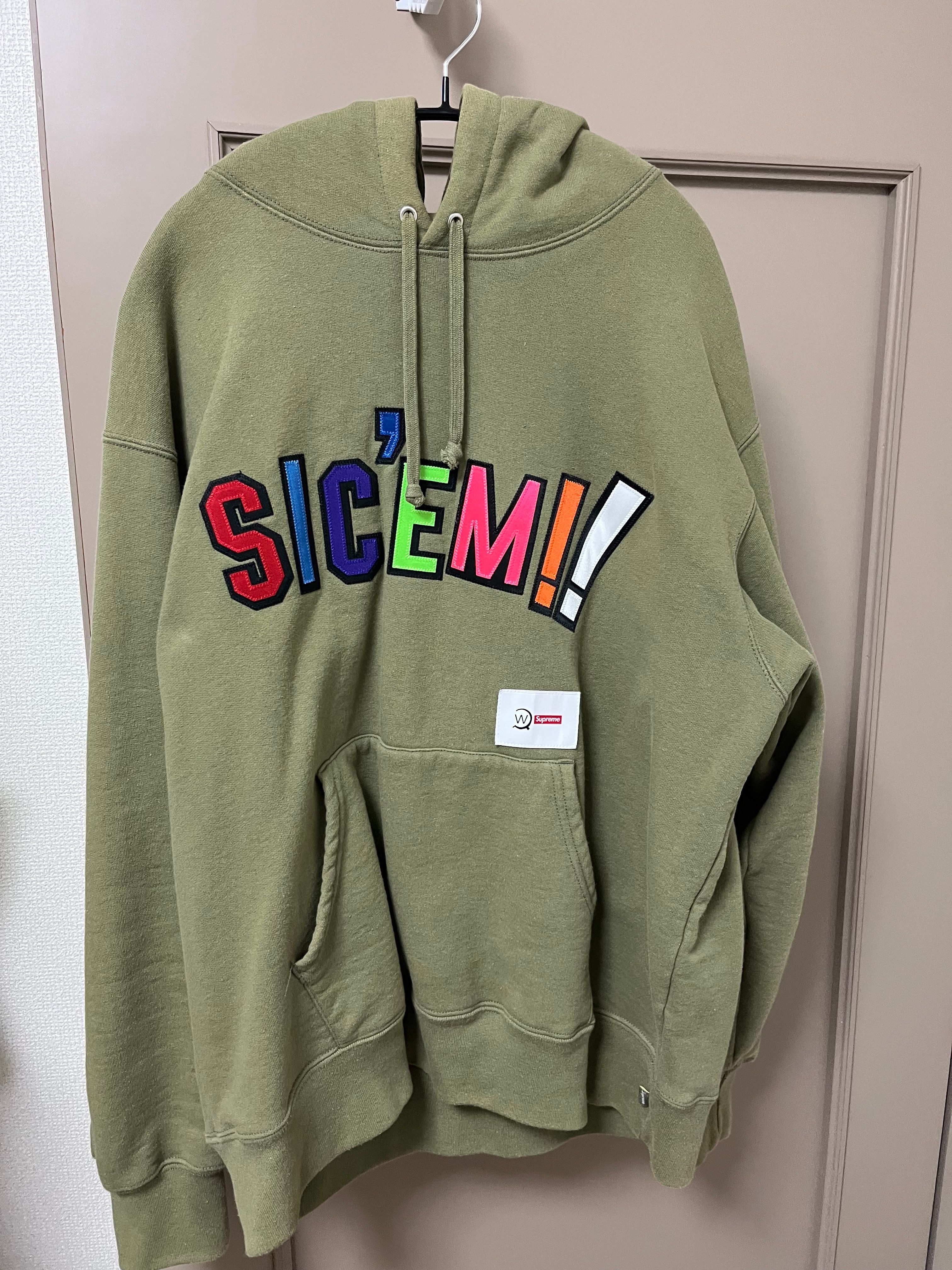 Supreme / WTAPS Sic'em! Hooded Sweatshirt "Olive Drab"