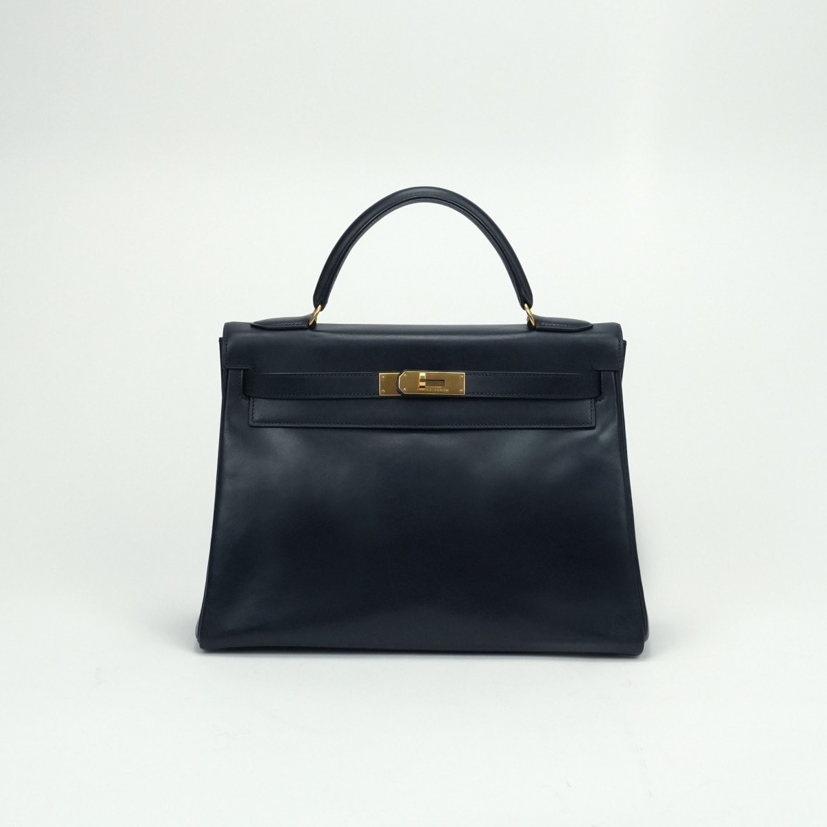 エルメス HERMES ケリー32 ケリー 32 バッグ トートバッグ ショルダーバッグ ボックスカーフ ネイビー Navy 紺 ゴールド金具 ハンドバッグ 2way 内縫い