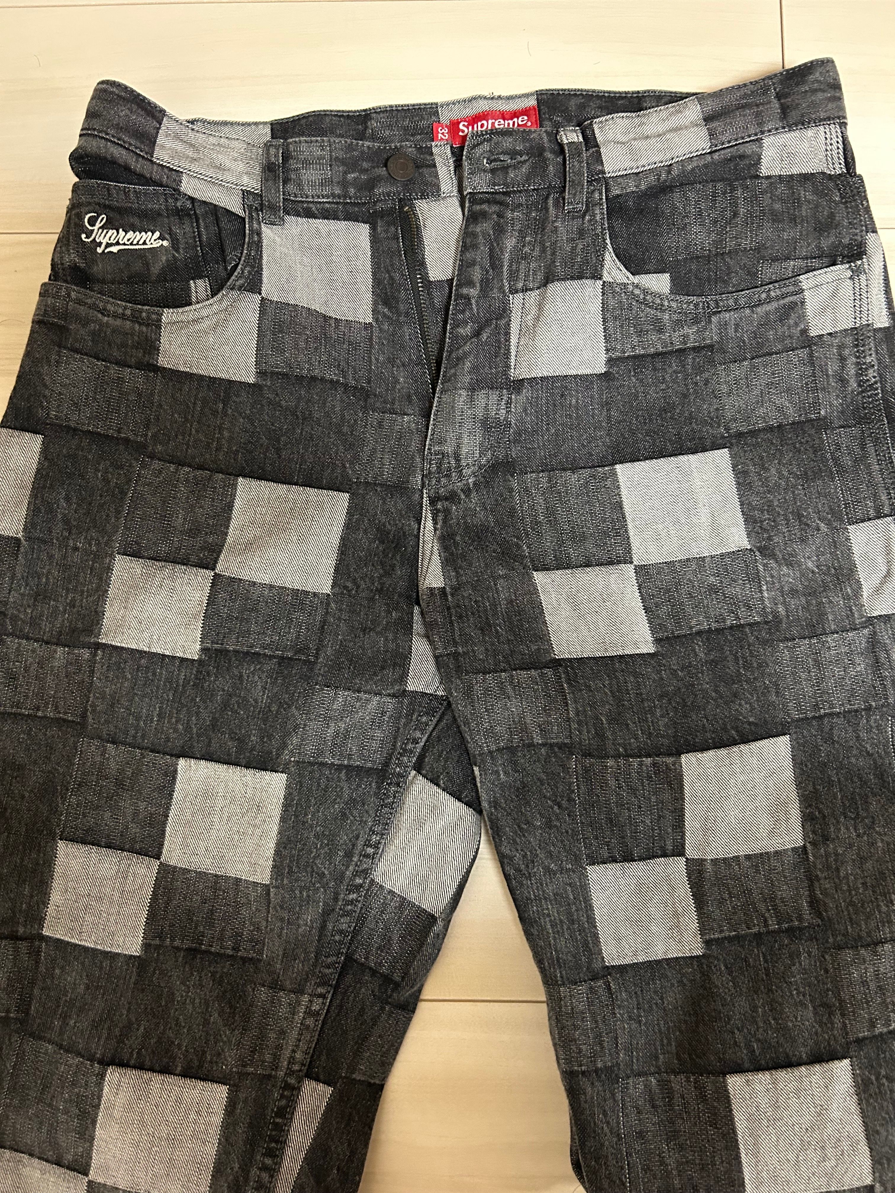 Supreme Patched Denim Painter Pant "Black"