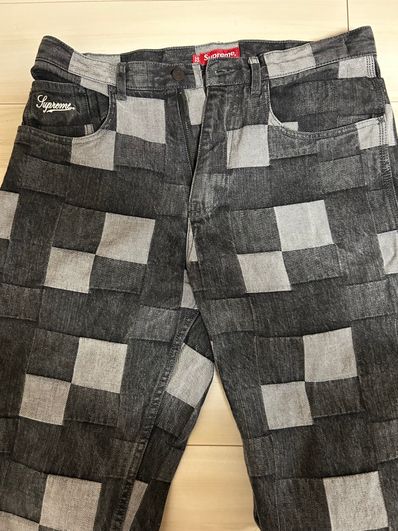 Supreme Patched Denim Painter Pant "Black"