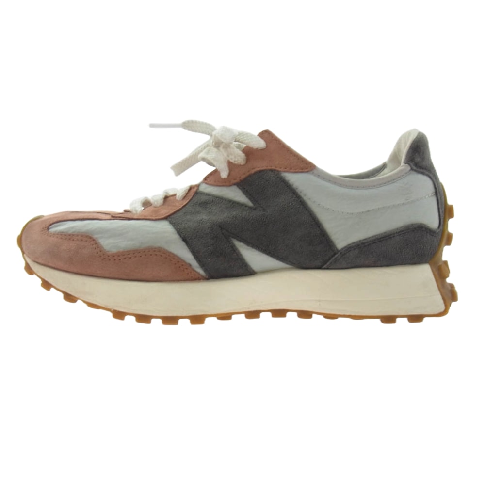 NEW BALANCE ニューバランス スニーカー MS327JC1 スエード ローカット スニーカー グレー系 ピンク系 27.5cm【中古】