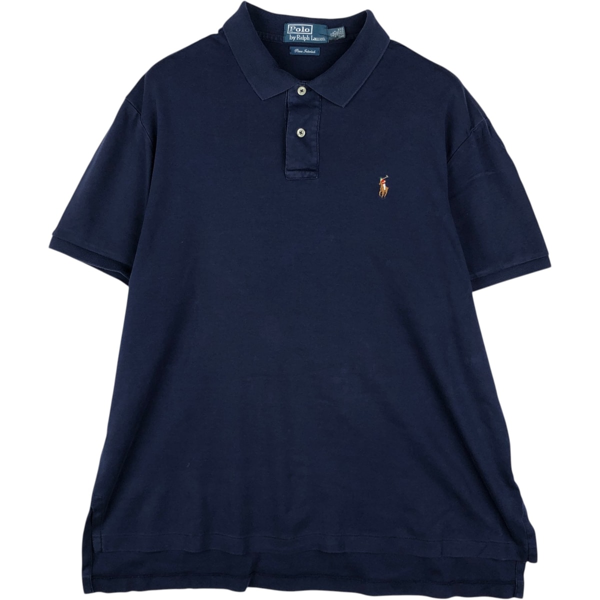 古着 ラルフローレン Ralph Lauren POLO by Ralph Lauren Pima Interlock 半袖 ポロシャツ メンズXL相当/eaa644732