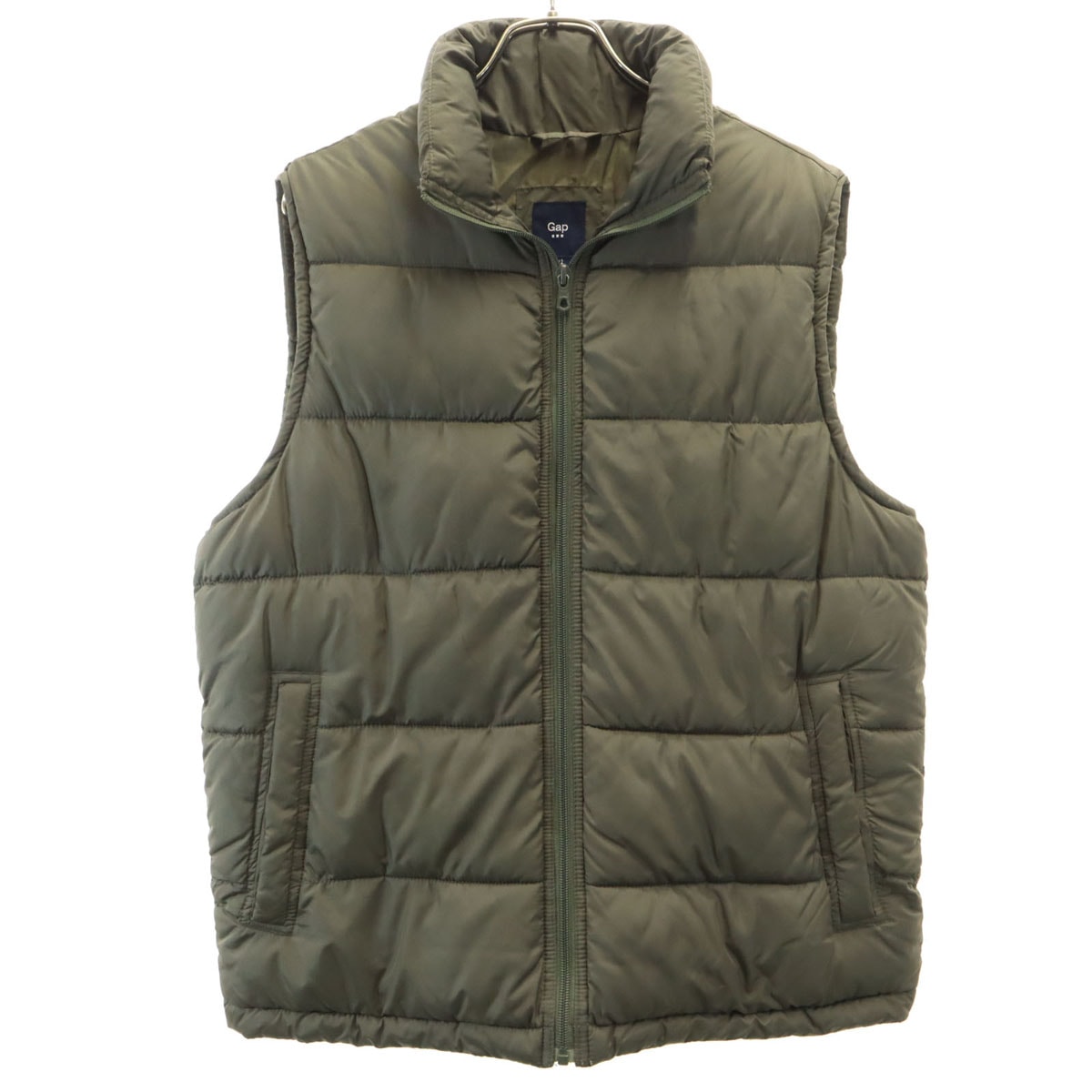 GAP ギャップ 中綿ベスト S オリーブ