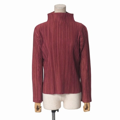 PLEATS PLEASE ISSEY MIYAKE プリーツプリーズ イッセイミヤケ カットソー サイズ3 ハイネック プリーツ ブランド古着【中古】20260323/RA8669