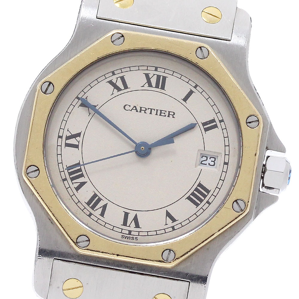 カルティエ サントスオクタゴン LM W2001583 メンズ 【中古】