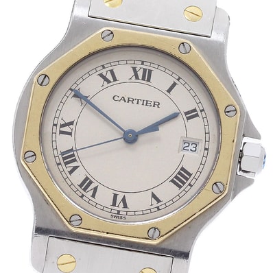 カルティエ サントスオクタゴン LM W2001583 メンズ 【中古】