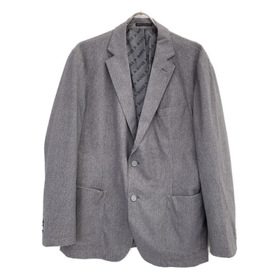 ボス P-Hanry-J-Fl-Wg-241 グレー ハウンドトゥース スリムフィット テーラードジャケット 42