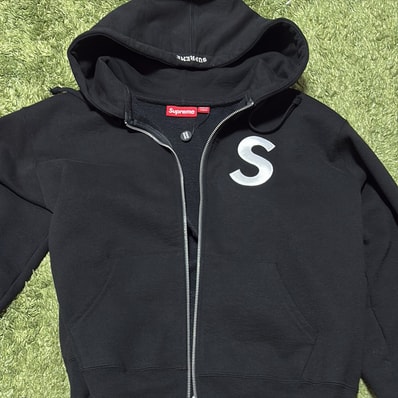 Supreme S Logo Zip Up Hooded Sweatshirt (25FW) "Black"