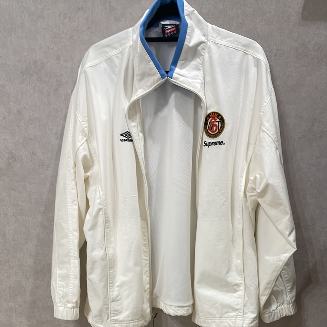 Supreme x Umbro Cotton Ripstop Track Jacket "White"