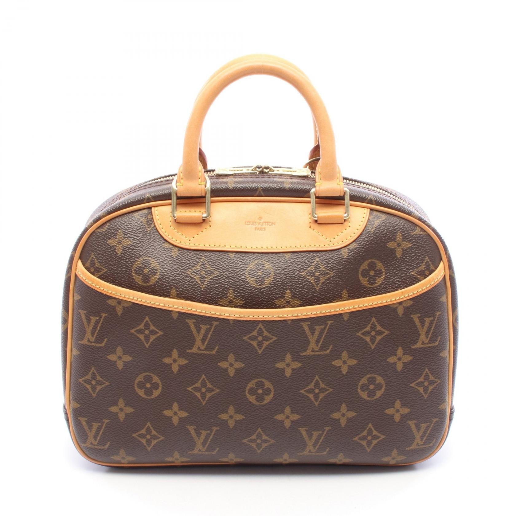 ルイ・ヴィトン LOUIS VUITTON トゥルーヴィル ハンドバッグ バッグ PVCコーティングキャンバス レザー モノグラム レディース ブラウン系 M42228 【中古】