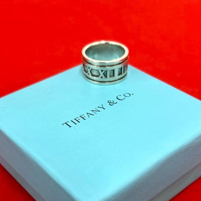 TIFFANY&Co. ティファニー ワイド アトラス リング シルバー925 リング・指輪 17号 シルバー
80029