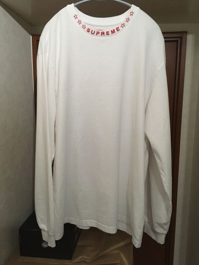 Supreme Stars Collar L/S Top "White"