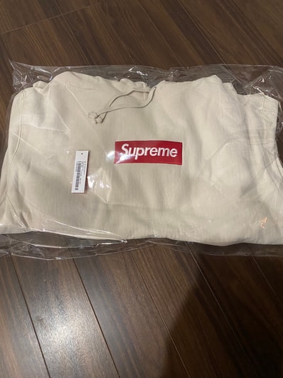 Supreme Box Logo Hooded Sweatshirt "Stone" (24FW)