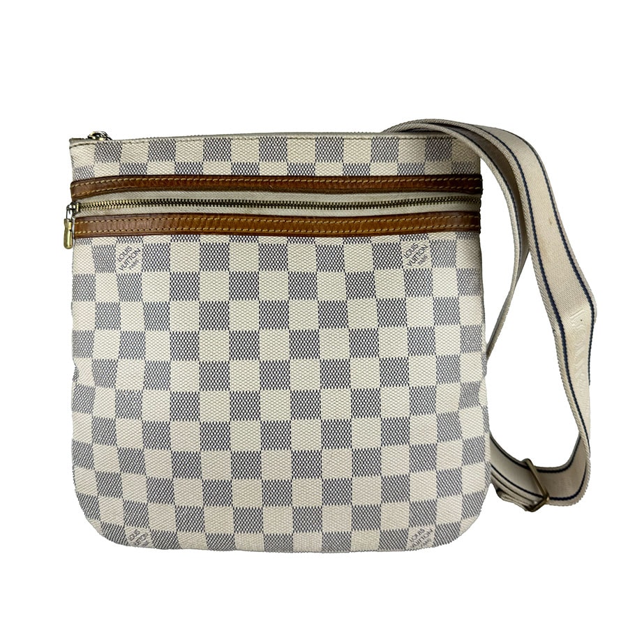 ルイ ヴィトン LOUIS VUITTON ショルダーバッグ ダミエ アズール ポシェット ボスフォール ダミエアズールキャンバス アイボリー ユニセックス N51112【中古】 z10841