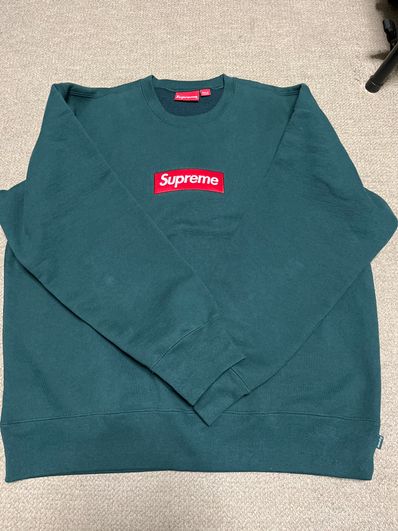 Supreme Box Logo Crewneck "Dark Pine" (22FW)