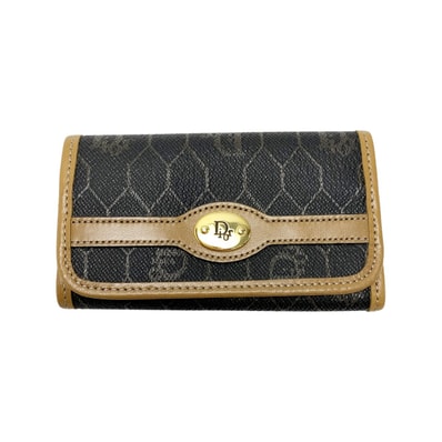 Christian Dior クリスチャンディオール 6連キーケース ダークグレー PVC