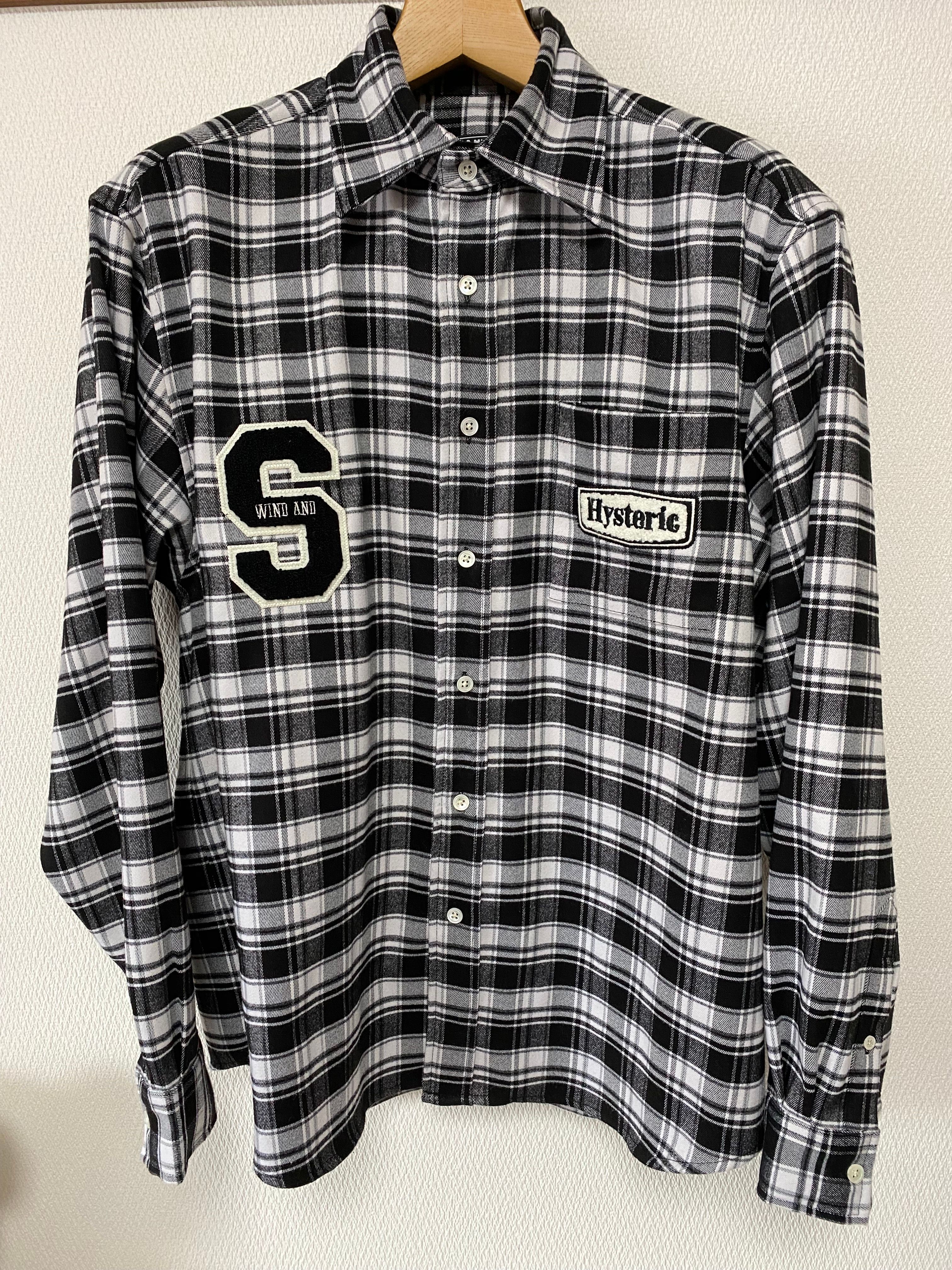 WIND AND SEA x HYSTERIC GLAMOUR Check Shirt "White"