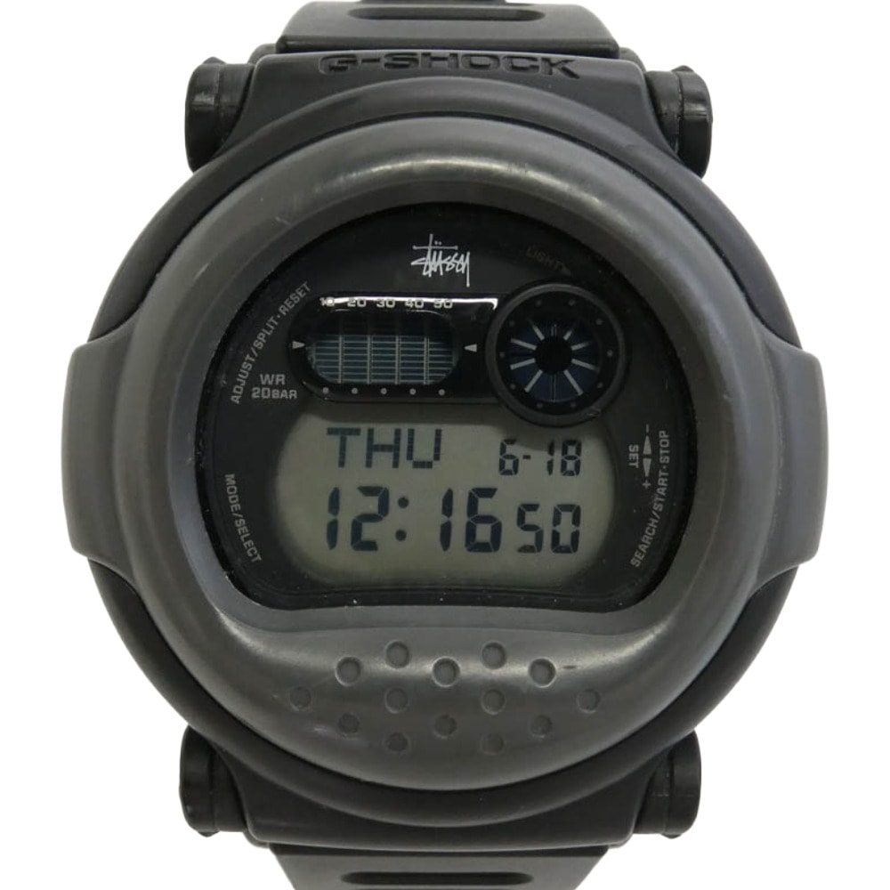 STUSSY G-001ST x 카시오 G-SHOCK 카시오 G-SHOCK 제이슨 제이슨 제이슨 디지털 시계 블랙 그레이 [중고]