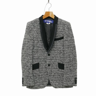 ■美品■COMME des GARCONS JUNYA WATANABE MAN コムデギャルソンジュンヤワタナベマン テーラードジャケット サイズS AD2015 ブレザー 異素材切替 ブランド古着【中古】20260513/RA9386