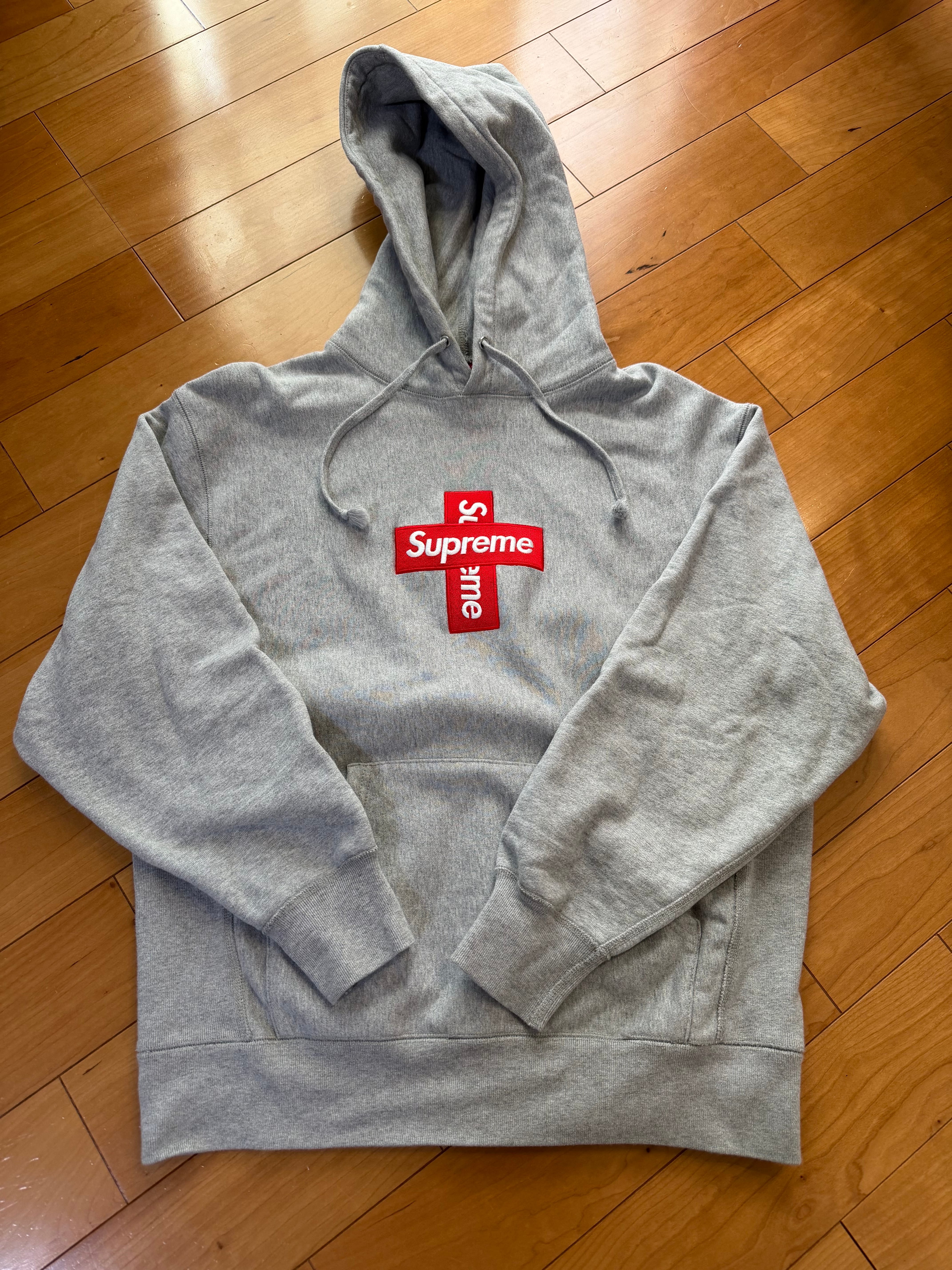 Supreme Cross Box Logo Hooded Sweatshirt 