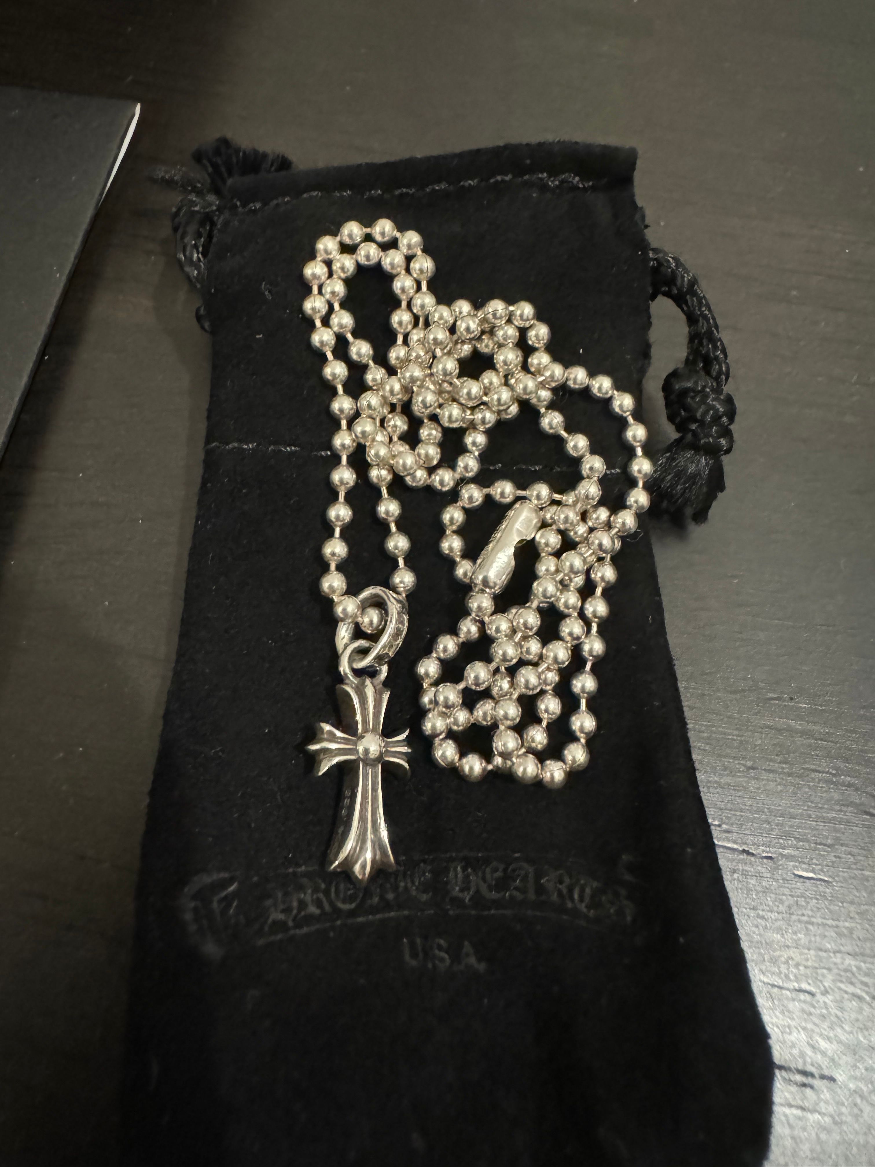 Chrome Hearts CH Cross Baby Fat Charm "Silver"