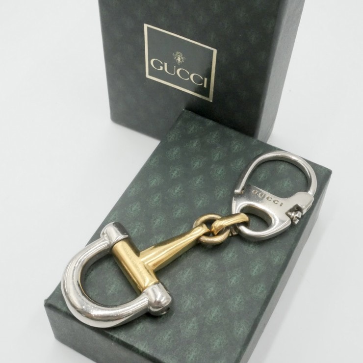 B (目立った傷や汚れなし)】GUCCI（グッチ）ホースビット キーホルダー