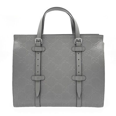 GUCCI グッチ GGエンボス パンチング トートバッグ
レザーハンドバッグ 大容量 625774 レザー キャンバス グレー メンズ
【中古】
