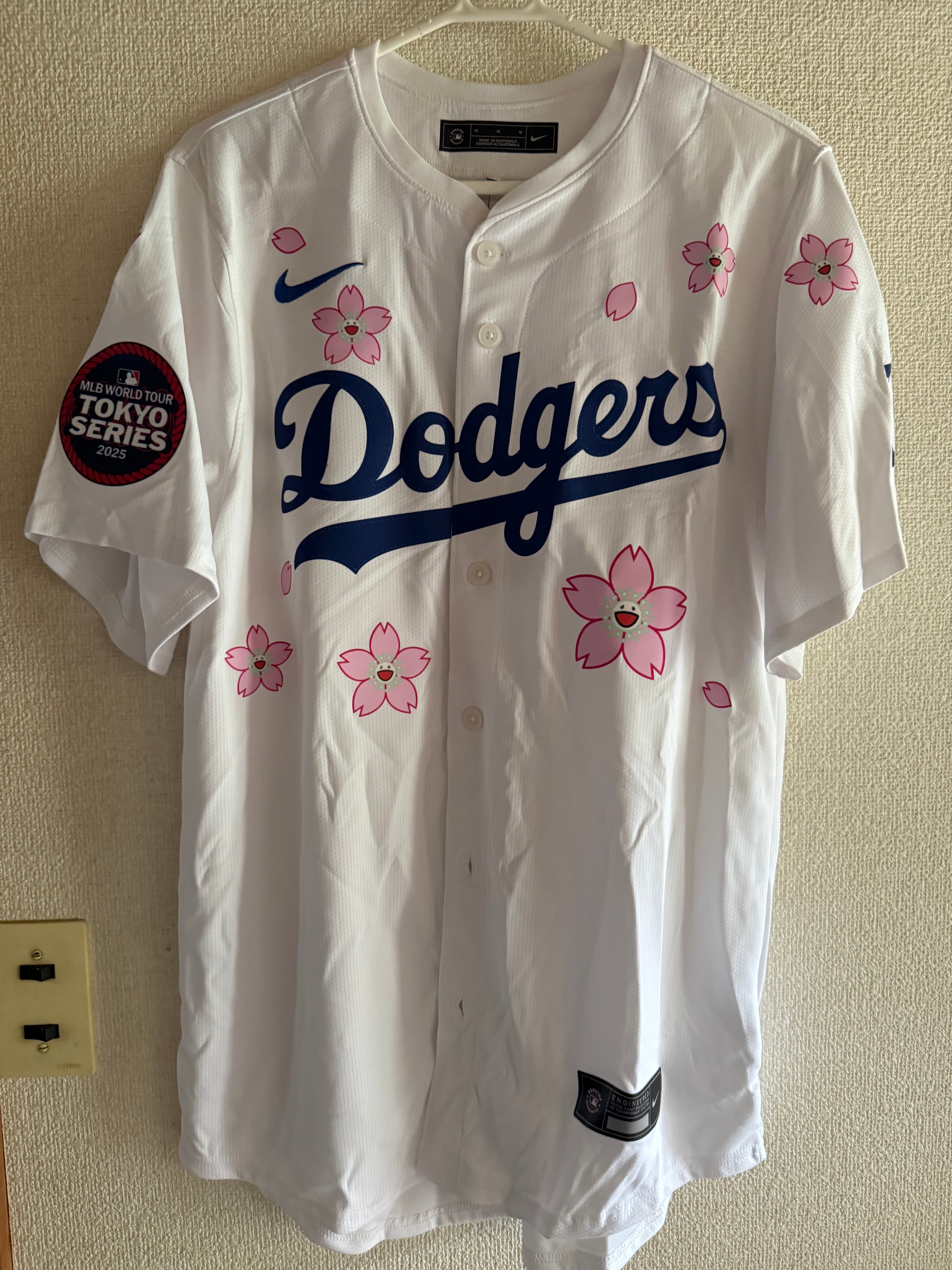 Takashi Murakami x MLB World Tour Tokyo Series 2025 Dodgers Tokyo Home Jersey "White"