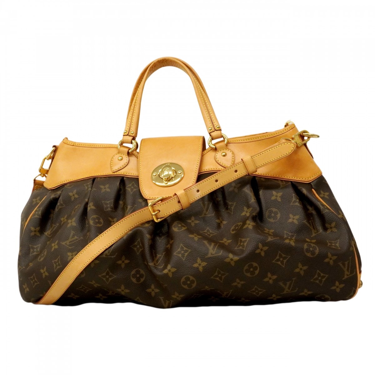 ★最終価格【6da0676】ルイヴィトン ハンドバッグ モノグラム ボエシGM M45713  ブラウン 2wayバッグ【中古】レディース