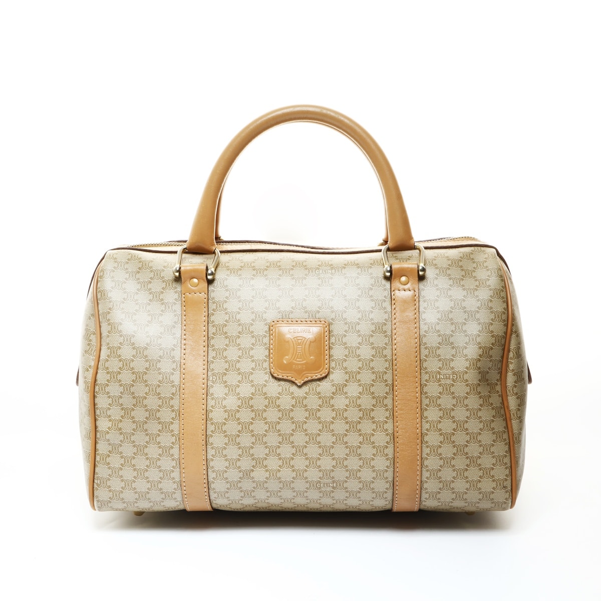 セリーヌ CELINE ボストンバッグ マカダム PVC ハンドバッグ【中古】