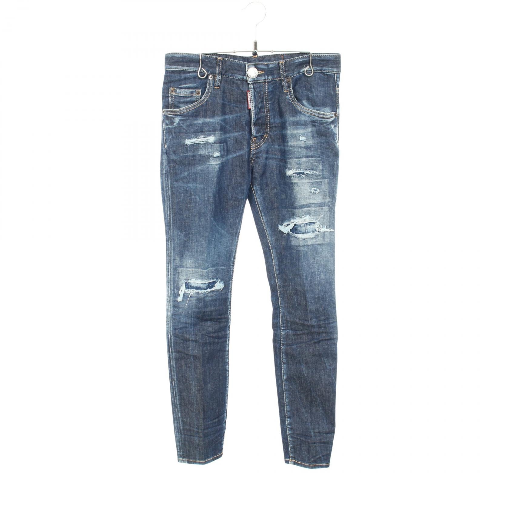 ディースクエアード DSQUARED2 デニムパンツ 衣料品 ボトムス コットン メンズ ネイビー系 【中古】