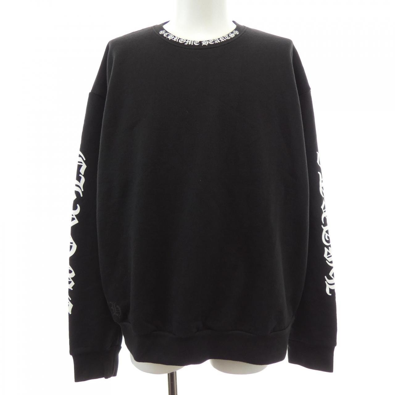Chrome Hearts Neck Logo Crew Sweat "Black"