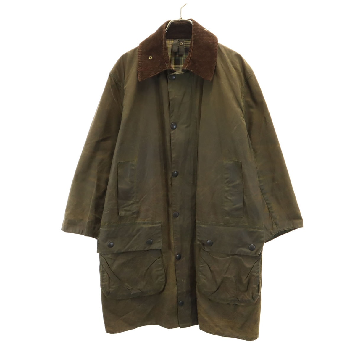 Barbour バブアー 90s 3ワラント ボーダー BORDER オイルドジャケット C36/91CM ブラウン系