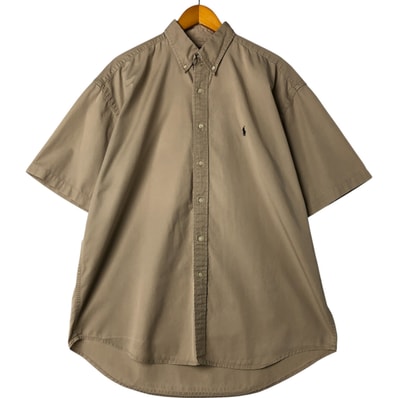 古着 ラルフローレン Ralph Lauren BLAKE 半袖 ボタンダウンシャツ メンズXL相当/eaa558367