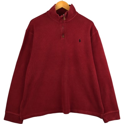 古着 ラルフローレン Ralph Lauren POLO by Ralph Lauren ハーフジップスウェットシャツ トレーナー メンズXL相当/eaa594839